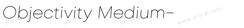 Objectivity Medium字体转换